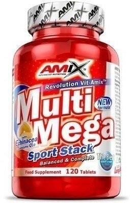 Amix Multi Mega Stack 120 tabletas (Multivitamínico) - Aporta Energía y Mejora el Rendimiento Físico