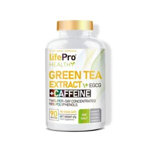 LIFE PRO GREEN TEA + EGCG + CAFFEINE 90 VEGANCAPS 98% POLYPHENOLS