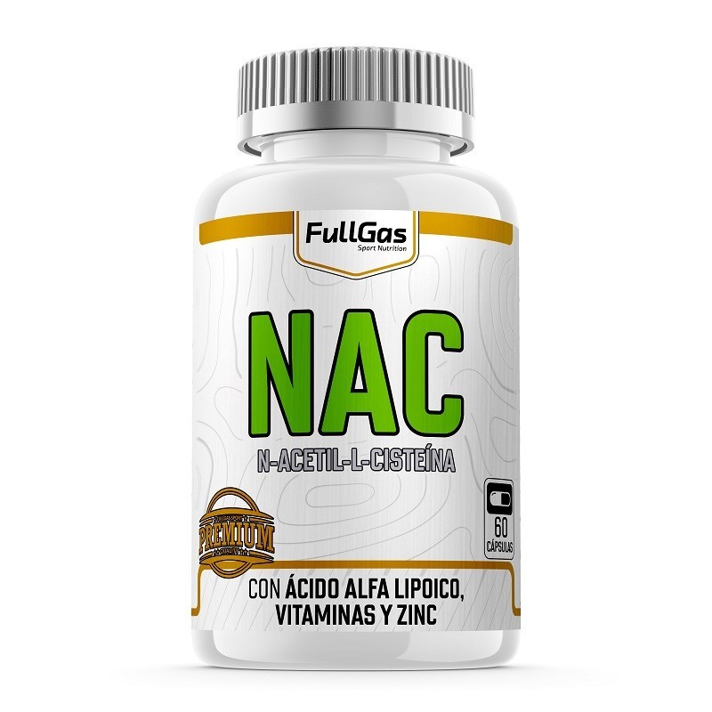 NAC, Vit. C, Ac. Alfa lipoico y zinc - 60 cáps FULLGAS