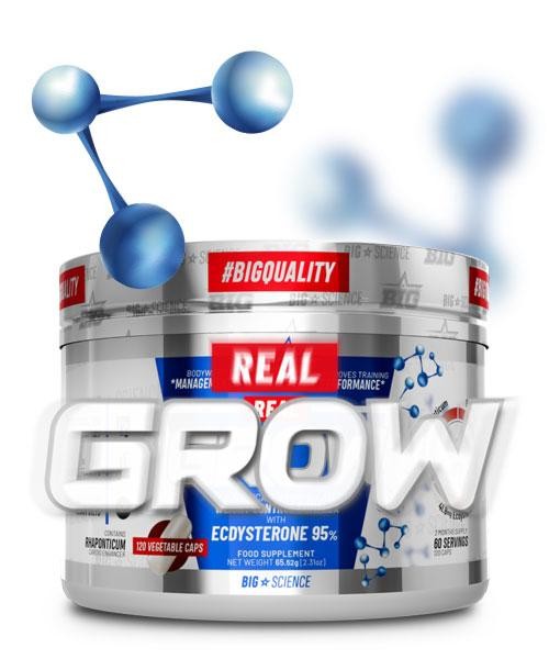 REAL GROW BIG 120 CAPS ANABÓLICO NATURAL