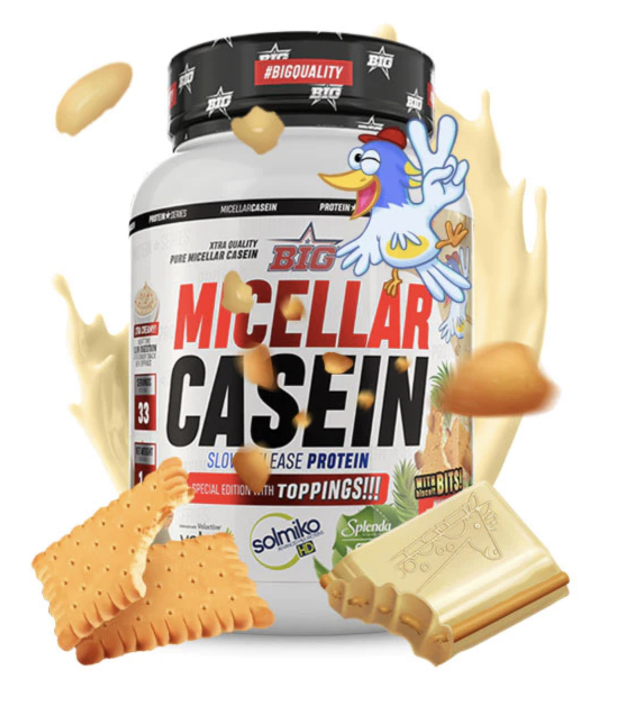 MICELLAR CASEIN WITH TOPPING BIG MOWGLY WHITE