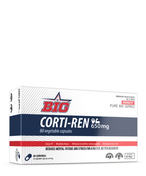 CORTIREN 60caps REDUCE EL ESTRÉS Y EL AGOTAMIENTO BIG