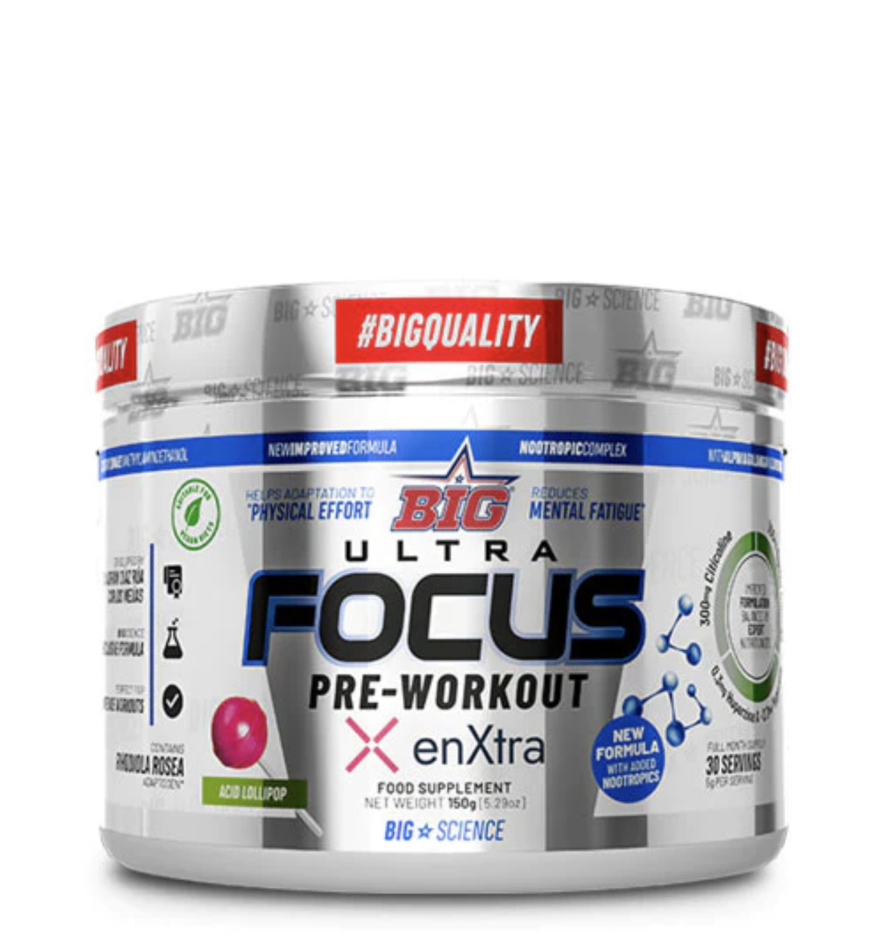 ULTRA FOCUS PRE-ENTRENO CON CAFEÍNA acid lollipop BIG