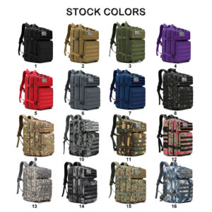 MOCHILA TACTICA DE 45 L + 3 PARCHES DE REGALO
