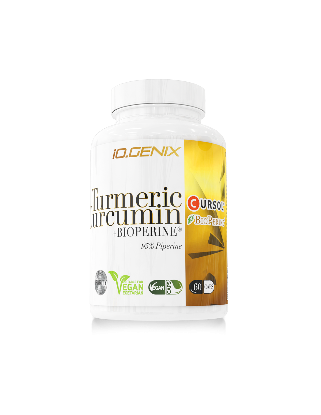 TURMERIC CURCUMIN + BIOPERINE® IOGENIX 60 CAPS